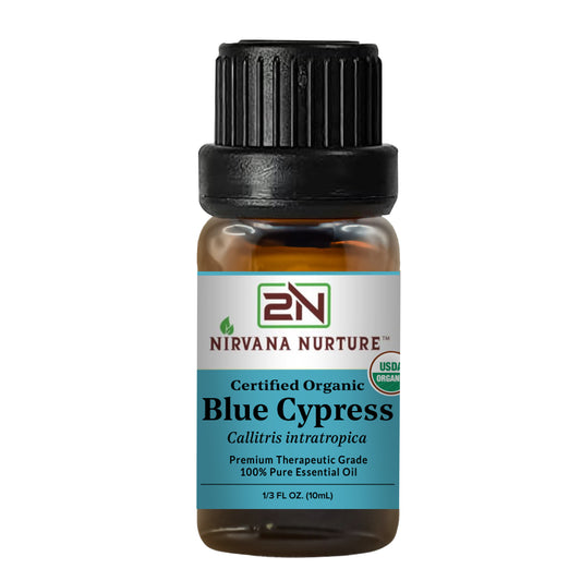 Blue Cypress Essential Oil USDA Certified Organic, 100% Pure Natural Premium Grade, Undiluted
