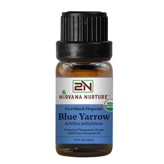 Blue Yarrow Essential Oil USDA Certified Organic, 100% Pure Natural Premium Grade, Undiluted