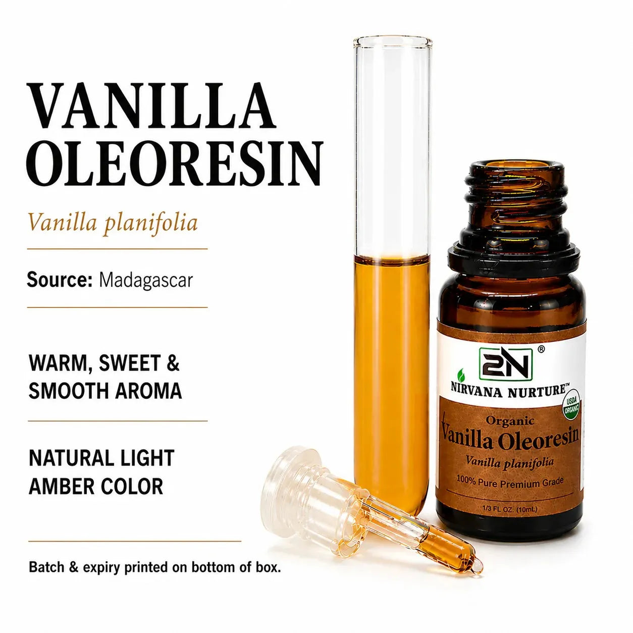 Vanilla Oleoresin Oil – 100% Pure, Undiluted | Nirvana Nurture