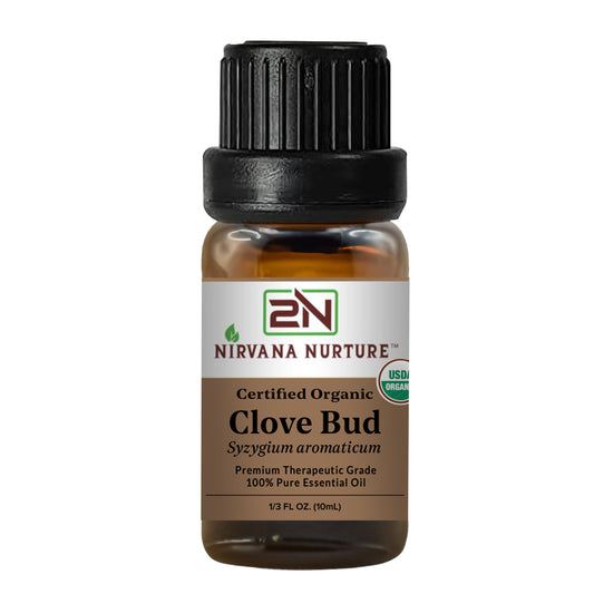 Clove Bud Essential Oil USDA Certified Organic, 100% Pure Natural Premium Grade, Undiluted