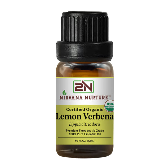 Lemon Verbena Essential Oil USDA Certified Organic, 100% Pure Natural Premium Grade, Undiluted