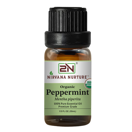Peppermint Essential Oil USDA Certified Organic, 100% Pure Natural Premium Grade, Undiluted
