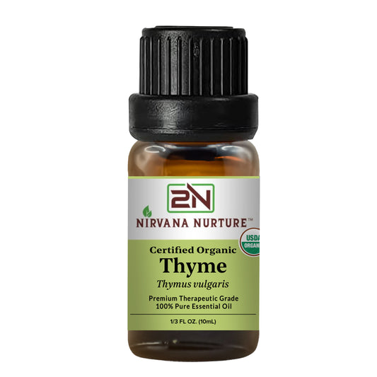 Thyme Essential Oil USDA Certified Organic, 100% Pure Natural Premium Grade, Undiluted