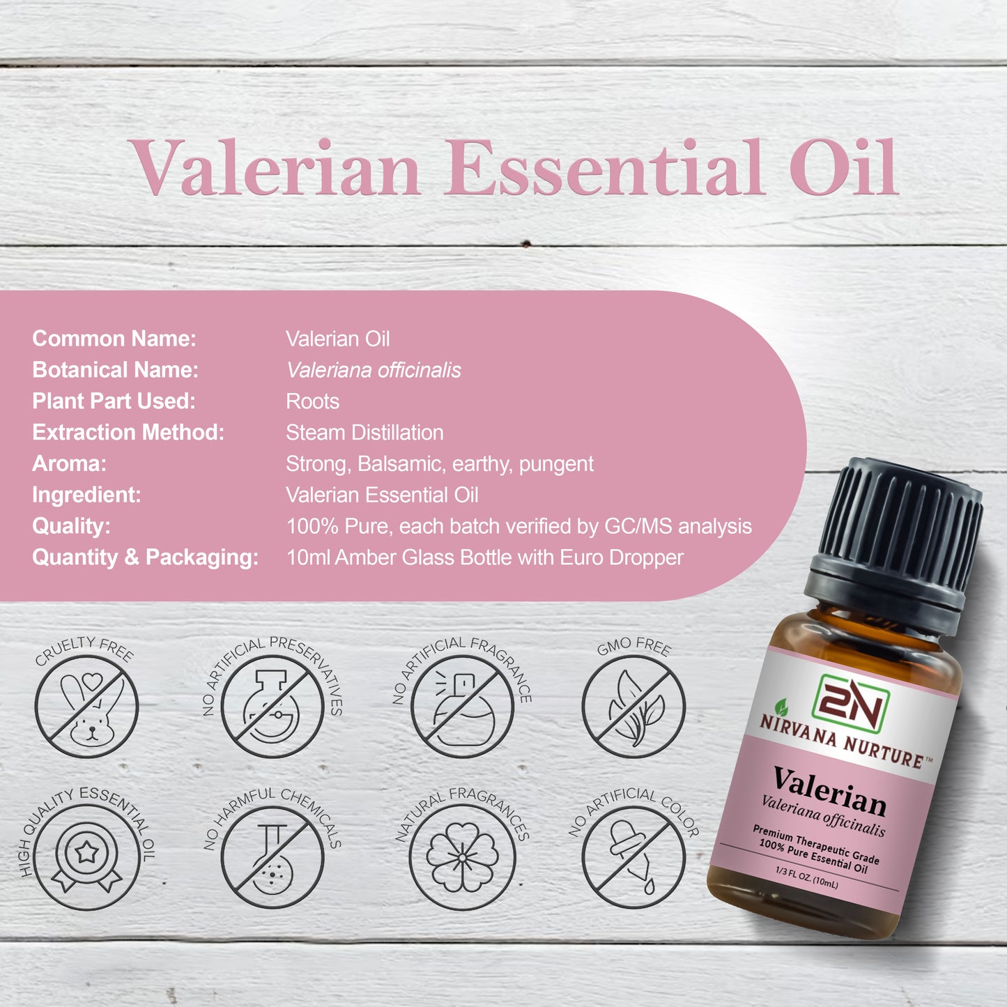 Valerian Essential Oil 100% Pure Premium Grade, Undiluted