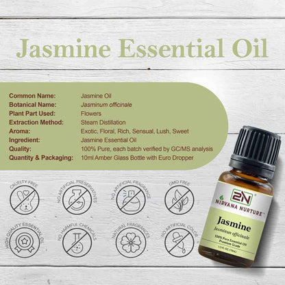 Jasmine Essential Oil – 100% Pure, Undiluted | Nirvana Nurture