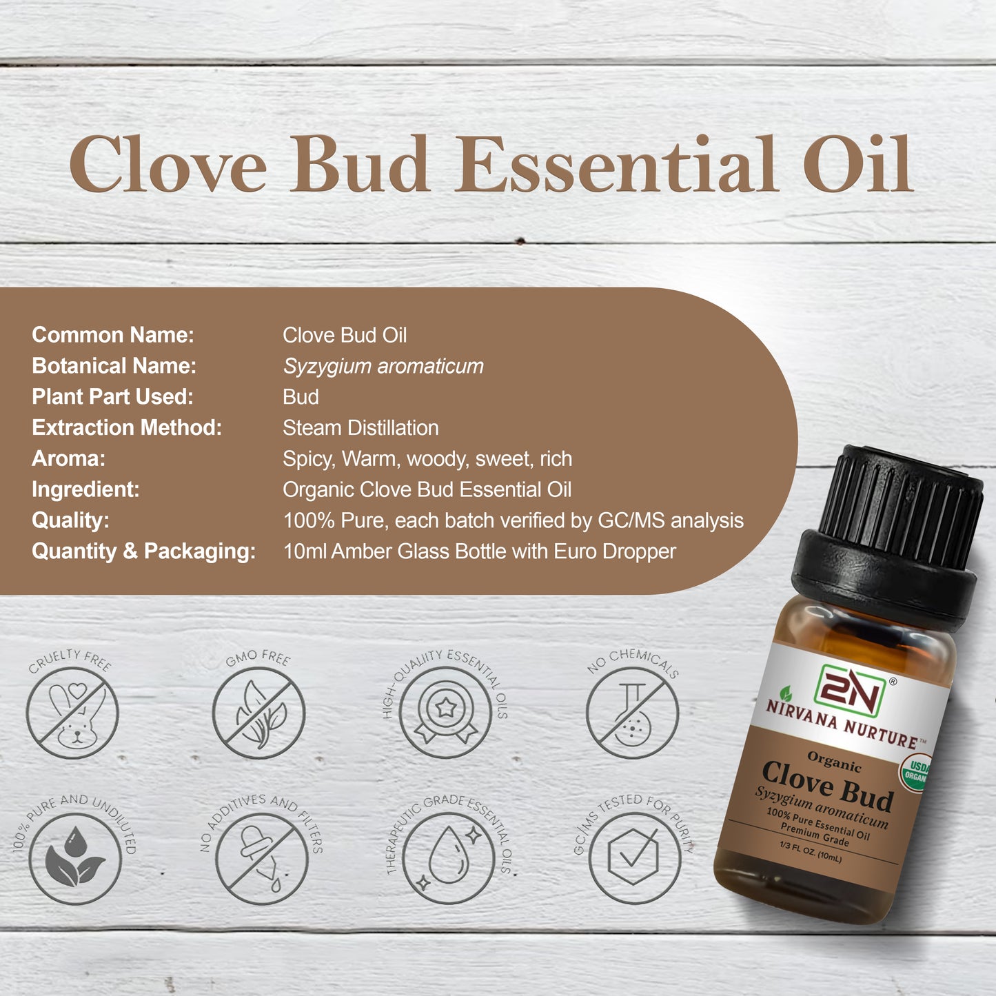 Organic Clove Bud Essential Oil – 100% Pure, Undiluted | Nirvana Nurture
