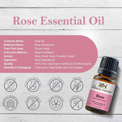 Rose Essential Oil – 100% Pure, Undiluted | Nirvana Nurture