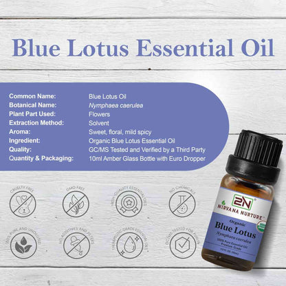 Organic Blue Lotus Essential Oil – 100% Pure, Undiluted | Nirvana Nurture