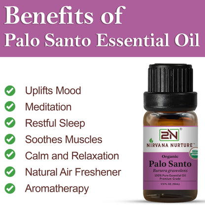 Organic Palo Santo Essential Oil – 100% Pure, Undiluted | Nirvana Nurture