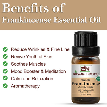 Organic Frankincense Essential Oil – 100% Pure, Undiluted | Nirvana Nurture