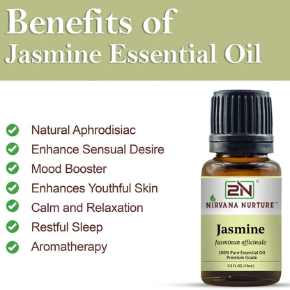 Jasmine Essential Oil – 100% Pure, Undiluted | Nirvana Nurture
