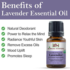 Organic Lavender Essential Oil | USDA Certified | 100% Pure
