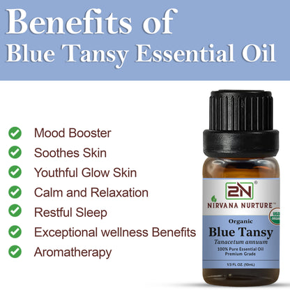 Organic Blue Tansy Essential Oil – 100% Pure, Undiluted | Nirvana Nurture