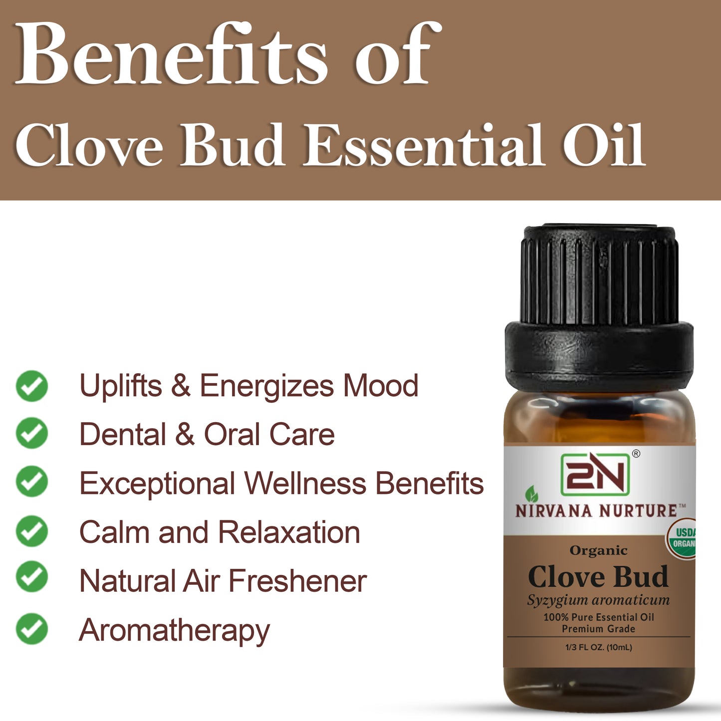 Organic Clove Bud Essential Oil – 100% Pure, Undiluted | Nirvana Nurture