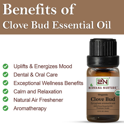Organic Clove Bud Essential Oil – 100% Pure, Undiluted | Nirvana Nurture