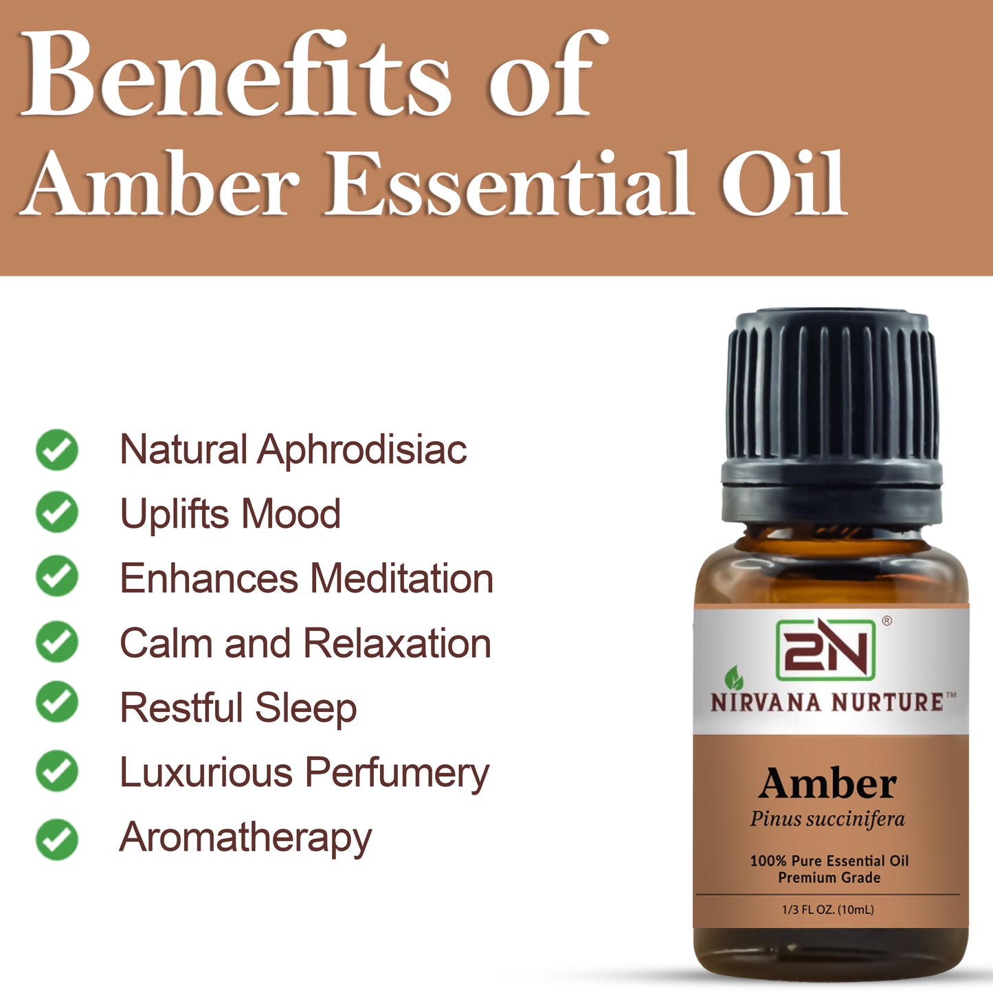 Amber Essential Oil – 100% Pure, Undiluted | Nirvana Nurture