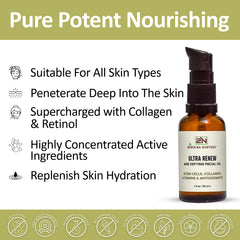 Nirvana Nurture Anti aging face oil, Age defying face oil, aging face oil, Reduce Wrinkles, Fine Lines, Promotes Skin Firmness, Tone, Skin Hydration, Lifting, Dark Spot, combat aging, repair damage skin, diminish Blemish, Sagging Skin, maximum moisture, Enhance Elasticity, skin supple, repair oil, women aging oil, glow Dull Skin, skincare routine, Non Greasy, Luxurious Oil, deep nourish skin, Pomegranate, Seaweed, Bakuchi, Raspberry, Squalane, collagen production, saffron, Gotu Kola Stem Cells, retinol