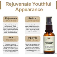 ultra rejuvenating Facial Serum, rejuvenating serum, stem cells serum, facial serum, rejuvenate skin, skin glow booster serum, improve skin tone, face serum, glow dull skin, Rejuvenate Skin Firmness, skin moisture, Brighter Skin, skincare routine, glow skin booster serum, radiance, skin supple, collagen, saffron, Gotu Kola Stem Cells, Squalane, Niacinamide, Hyaluronic Acid, Panthenol, Tocopherol, Cocoa Extract, Oat Extract, skin elasticity, nourishes, hydrates skin, luminous serum, skin plump