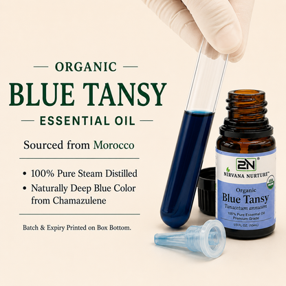 Organic Blue Tansy Essential Oil – 100% Pure, Undiluted | Nirvana Nurture