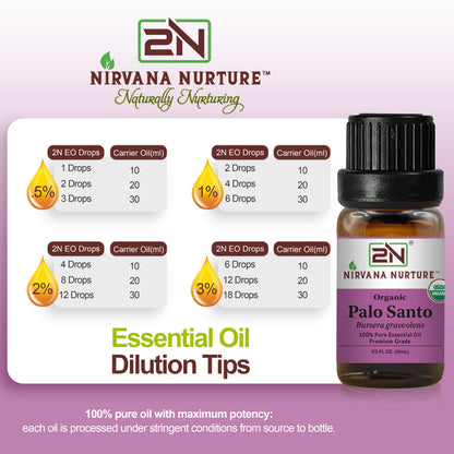 Organic Palo Santo Essential Oil – 100% Pure, Undiluted | Nirvana Nurture