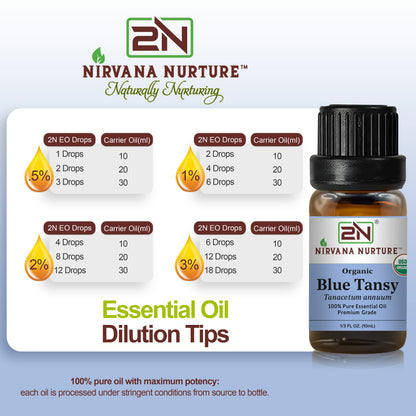 Organic Blue Tansy Essential Oil – 100% Pure, Undiluted | Nirvana Nurture