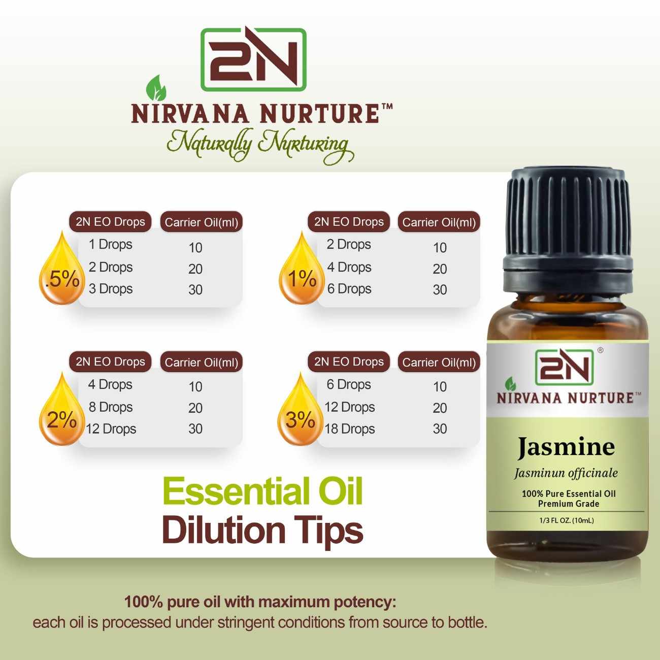 Jasmine Essential Oil – 100% Pure, Undiluted | Nirvana Nurture