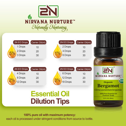Organic Bergamot Essential Oil – 100% Pure, Undiluted | Nirvana Nurture
