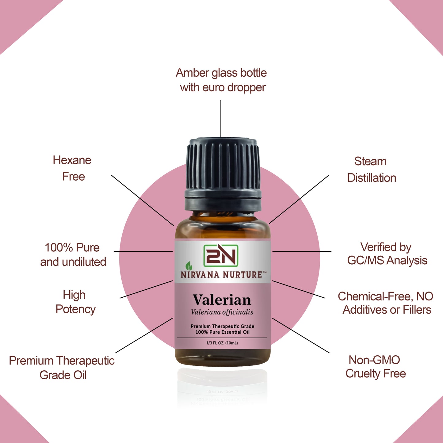 Valerian Essential Oil 100% Pure Premium Grade, Undiluted