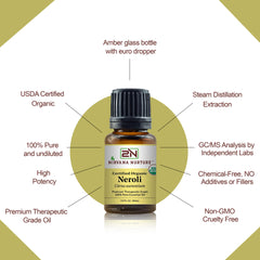 Organic Neroli Essential Oil | USDA Certified | 100% Pure