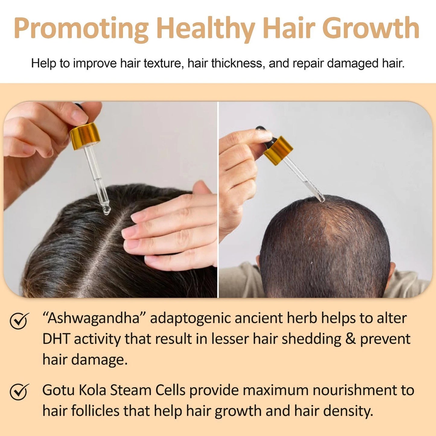 Ultra Restore Hair Growth Serum Boost Hair Growth, DHT Blocker Reduce Hair Loss