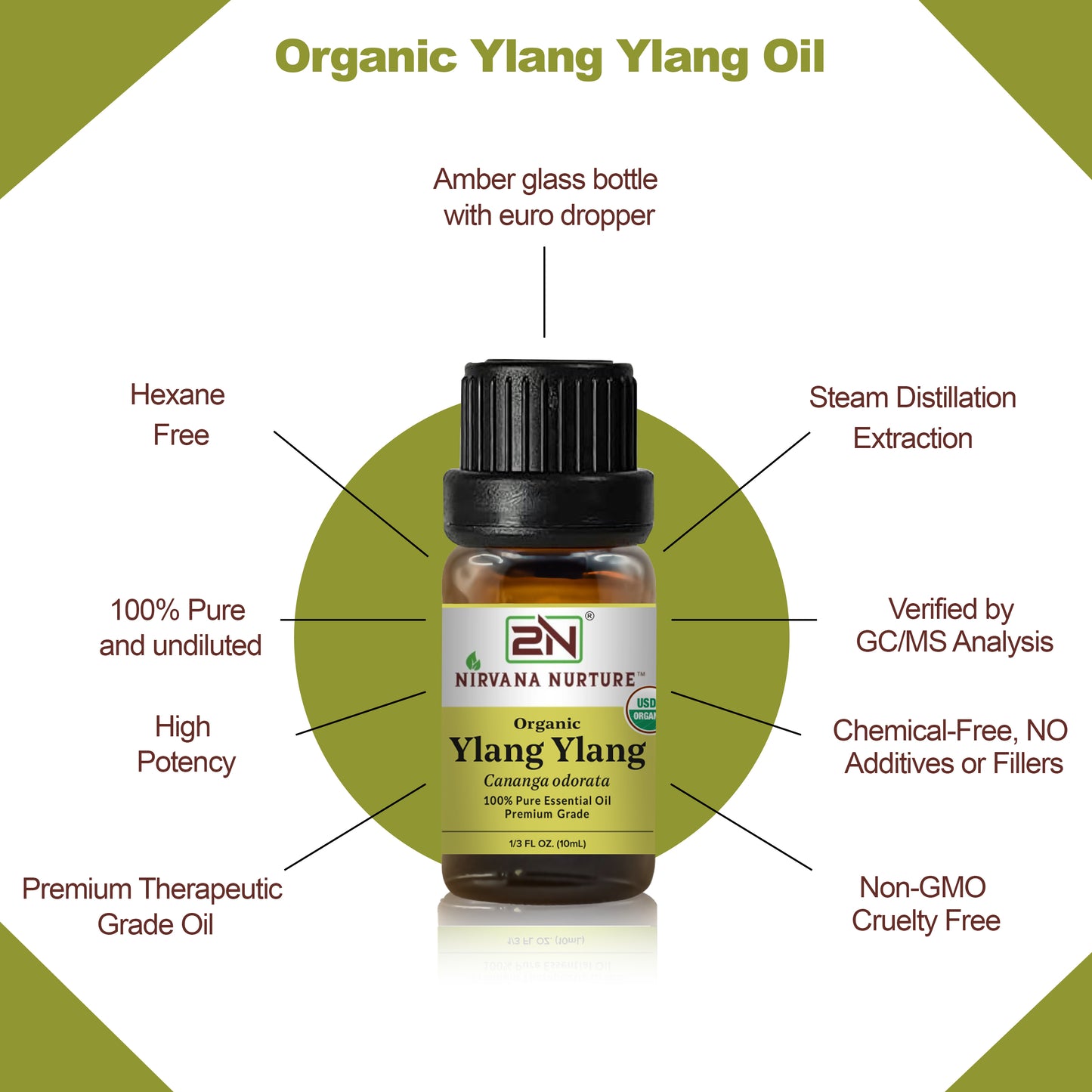 Organic Ylang Ylang Essential Oil – 100% Pure, Undiluted | Nirvana Nurture