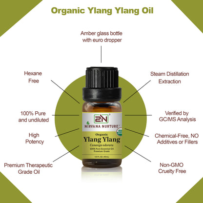 Organic Ylang Ylang Essential Oil – 100% Pure, Undiluted | Nirvana Nurture
