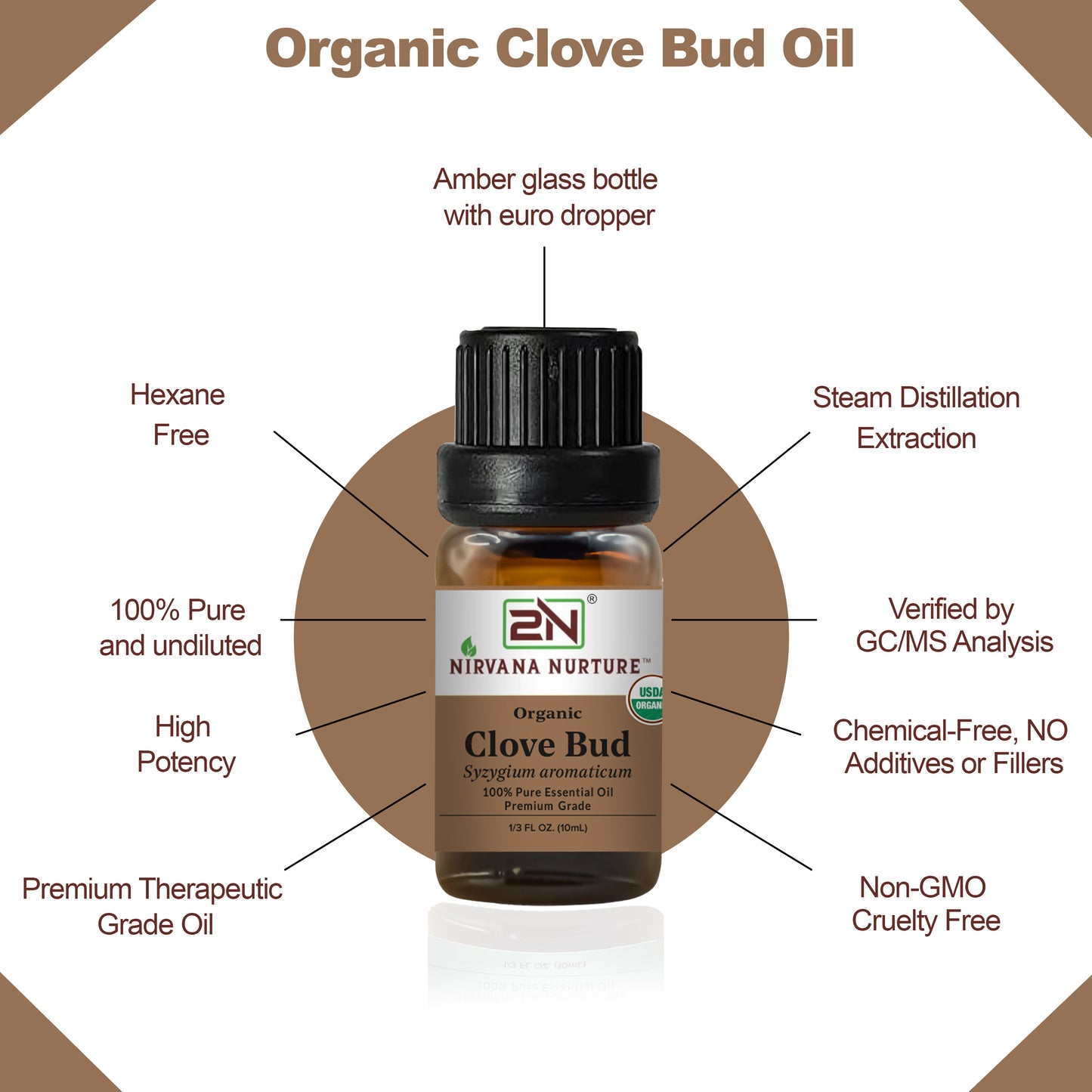 Organic Clove Bud Essential Oil – 100% Pure, Undiluted | Nirvana Nurture