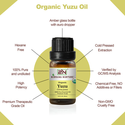 Organic Yuzu Essential Oil – 100% Pure, Undiluted | Nirvana Nurture
