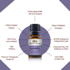  Organic Lavender Essential Oil Therapeutic Grade. USDA certified organic lavender , lavender angustifolia essential oil organic 100% pure premium therapeutic grade flower buds steam distillation aromatherapy diffuser oil, organic lavender oil extracted through steam distillation methodaOrganic Lavender Essential Oil | USDA Certified | 100% Pure