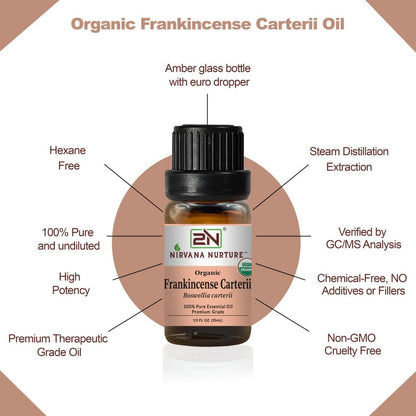 Organic Frankincense Carterii Essential Oil – 100% Pure, Undiluted | Nirvana Nurture