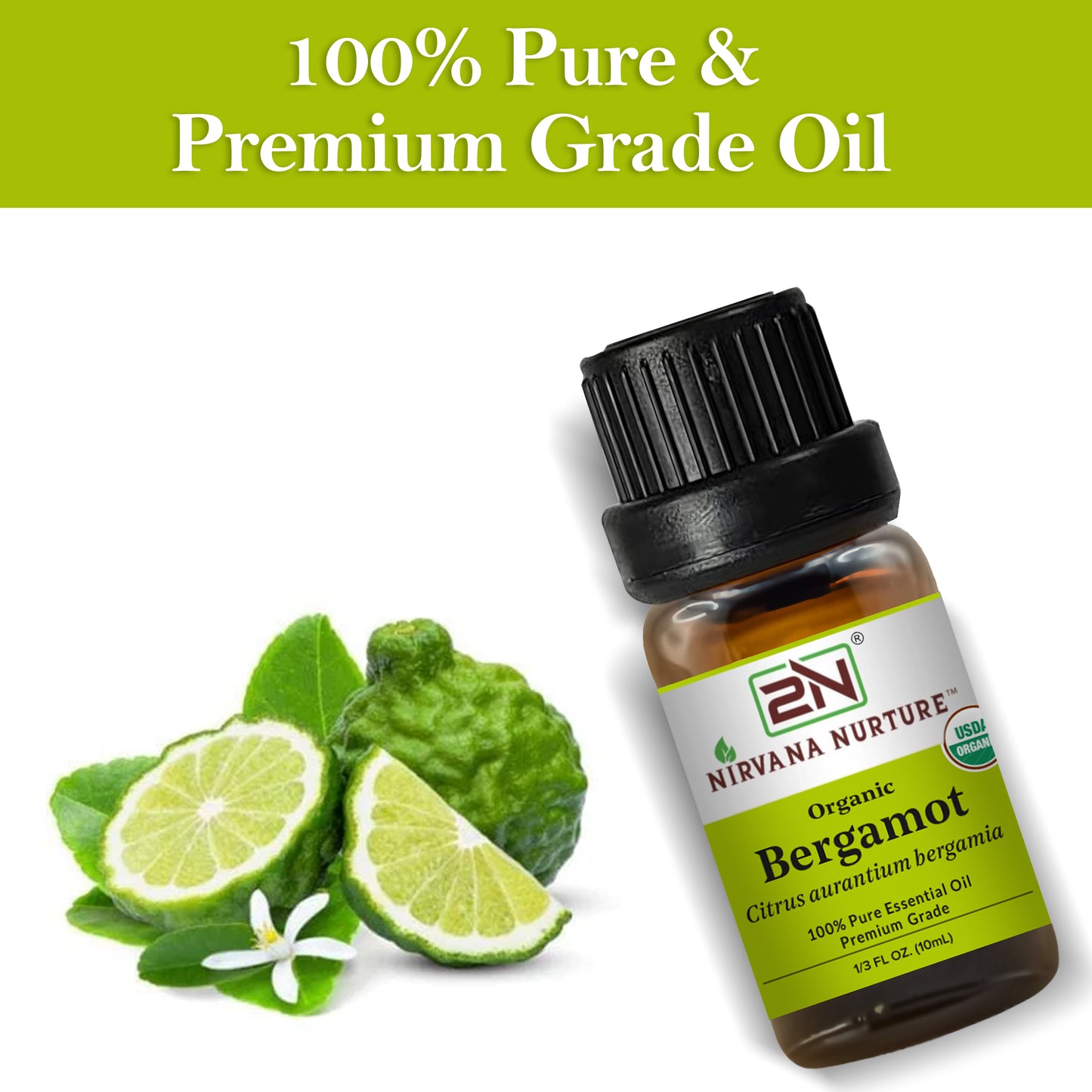Organic Bergamot Essential Oil – 100% Pure, Undiluted | Nirvana Nurture