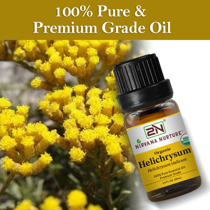 Organic Helichrysum Essential Oil – 100% Pure, Undiluted | Nirvana Nurture