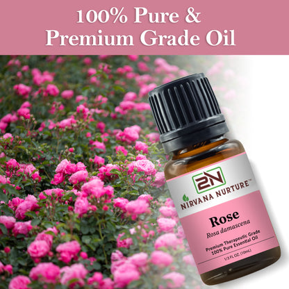 Rose Essential Oil 100% Pure Premium Grade, Undiluted