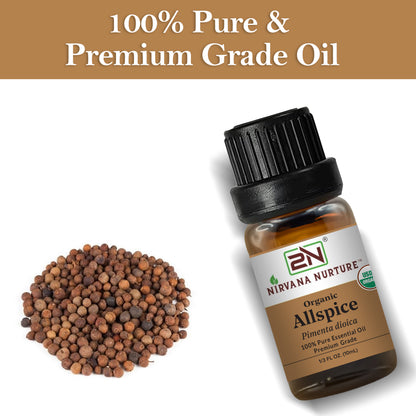 Organic Allspice Essential Oil – 100% Pure, Undiluted | Nirvana Nurture