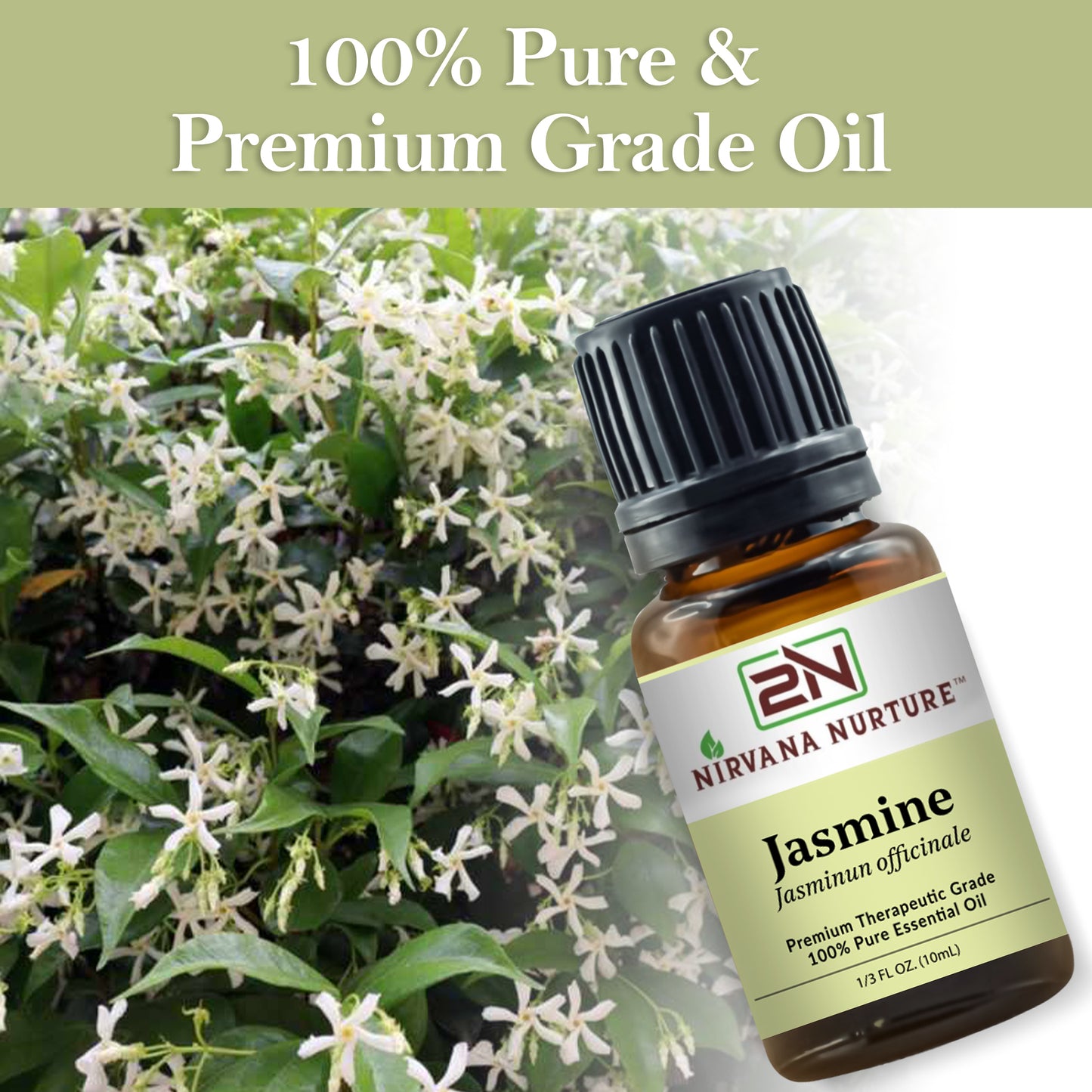 Jasmine Essential Oil 100% Pure Premium Grade, Undiluted