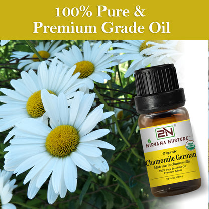 Organic Chamomile German Essential Oil – 100% Pure, Undiluted | Nirvana Nurture