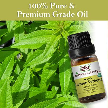 Organic Lemon Verbena Essential Oil – 100% Pure, Undiluted | Nirvana Nurture