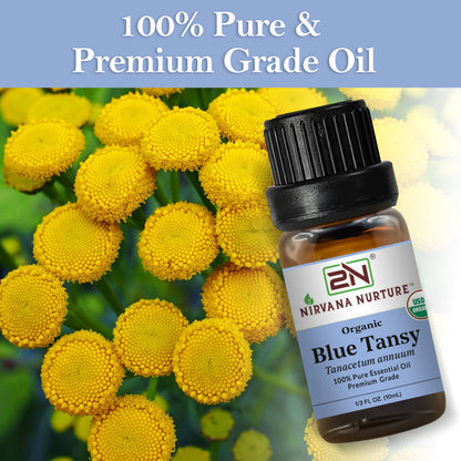 Organic Blue Tansy Essential Oil – 100% Pure, Undiluted | Nirvana Nurture