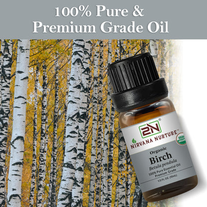 Organic Birch Essential Oil – 100% Pure, Undiluted | Nirvana Nurture