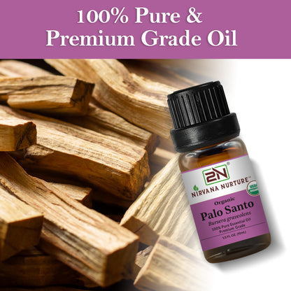 Organic Palo Santo Essential Oil – 100% Pure, Undiluted | Nirvana Nurture