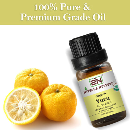 Organic Yuzu Essential Oil – 100% Pure, Undiluted | Nirvana Nurture