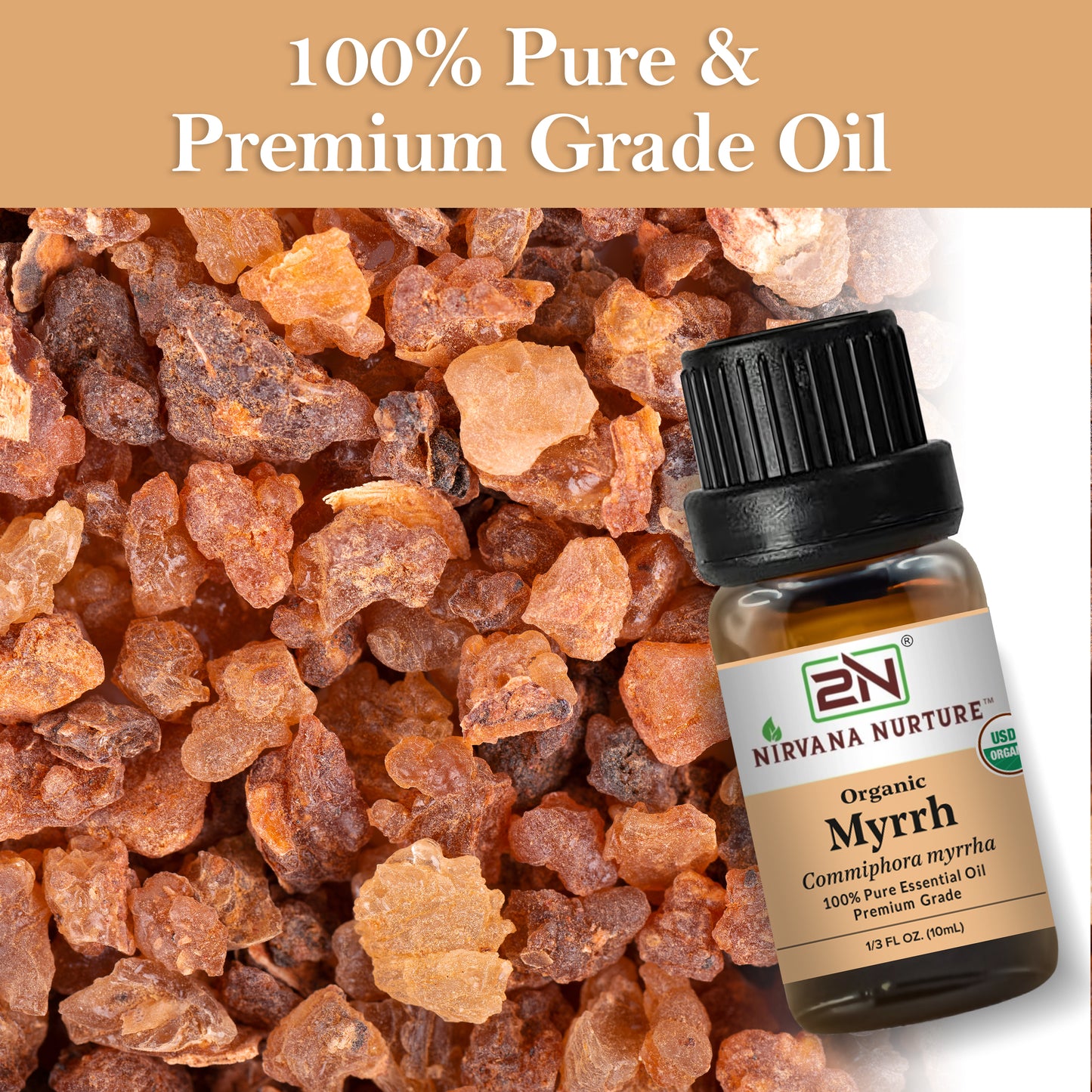 Organic Myrrh Essential Oil – 100% Pure, Undiluted | Nirvana Nurture