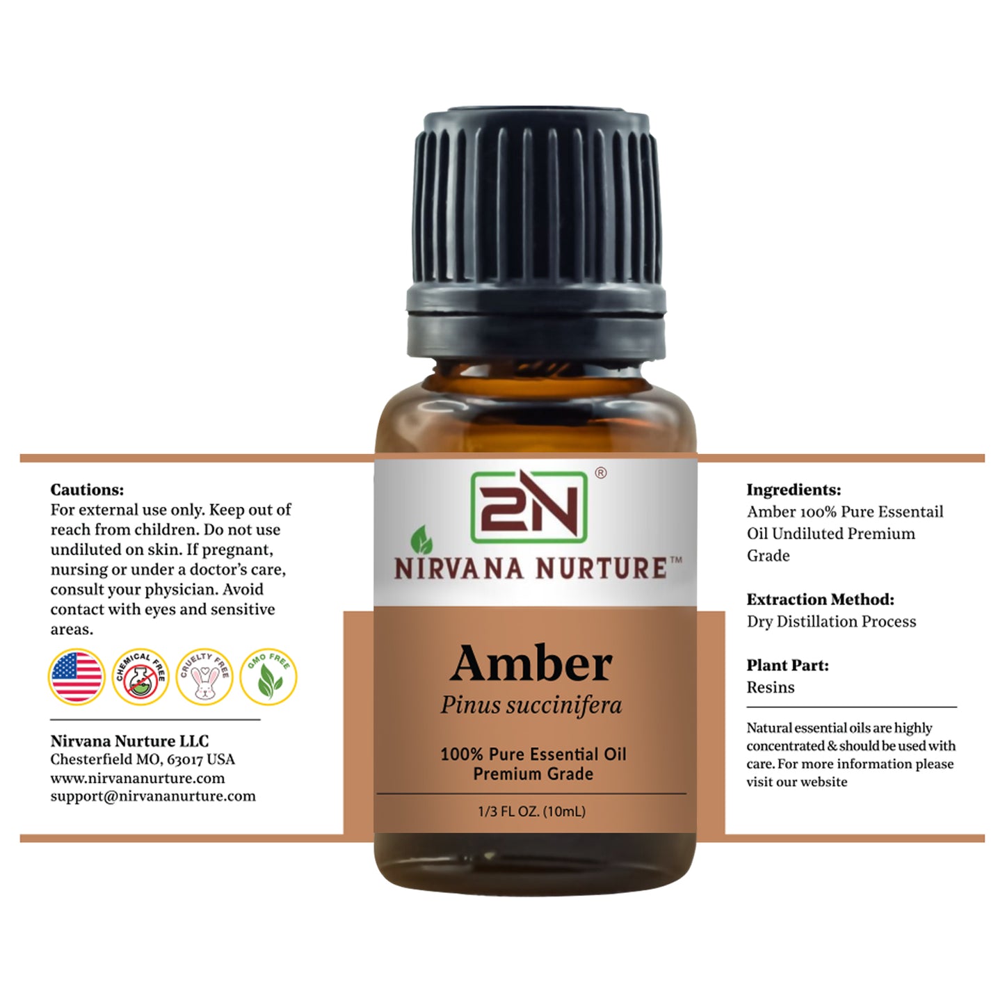 Amber Essential Oil – 100% Pure, Undiluted | Nirvana Nurture