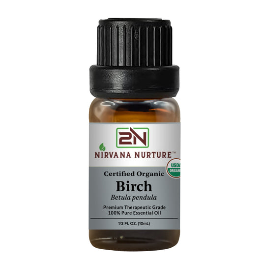 Birch Essential Oil USDA Certified Organic, 100% Pure Natural Premium Grade, Undiluted